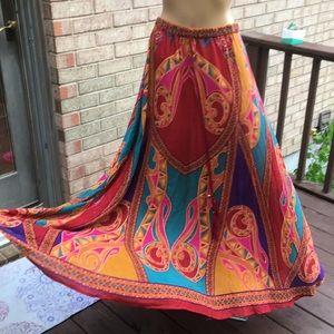 🌸Bohemian print long skirt 🌼🌺
